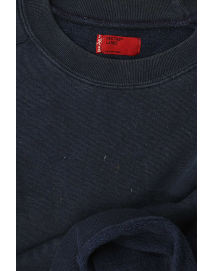 Levi's Sweatshirt til mænd, stor marineblå