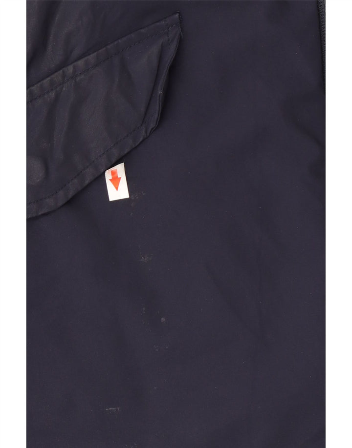 Museum Herre Hooded Parka Jacket IT 54 2XL Navy Blue Nylon