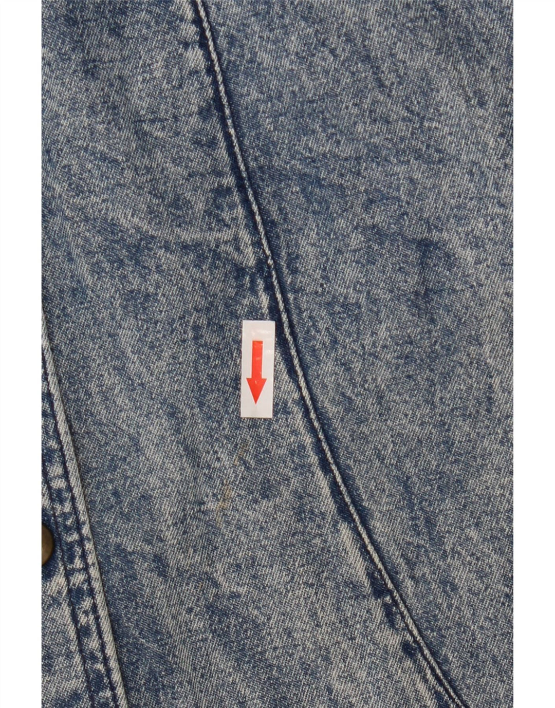 POP 84 Dame Langærmet Denim Kjole UK 14 Medium Blue Bomuld
