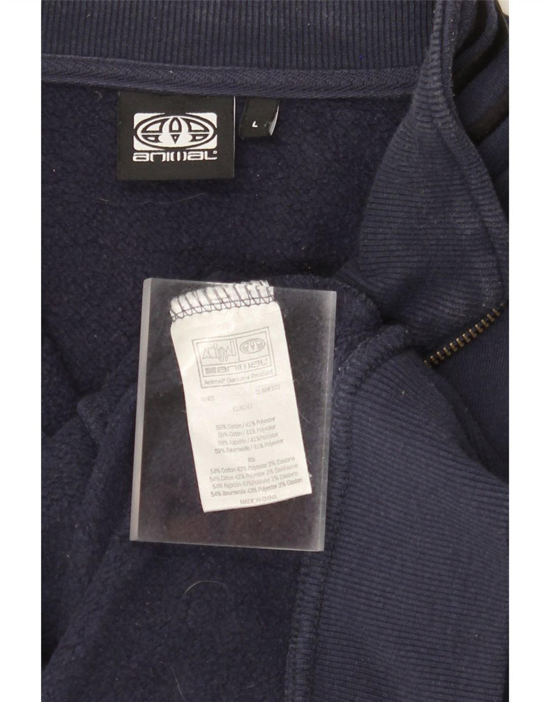 ANIMAL Herre træningsdragt Topjakke Stor marineblå bomuld