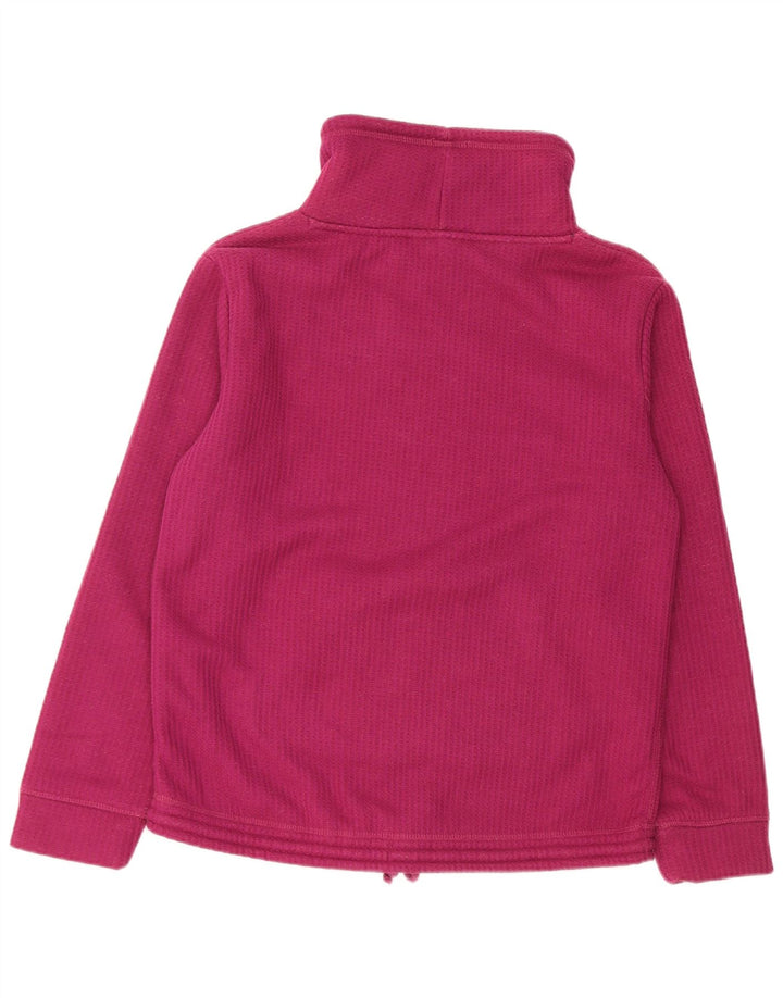Weird Fish Sherpa Sweatshirt Jumper UK 12 Medium Pink Polyester