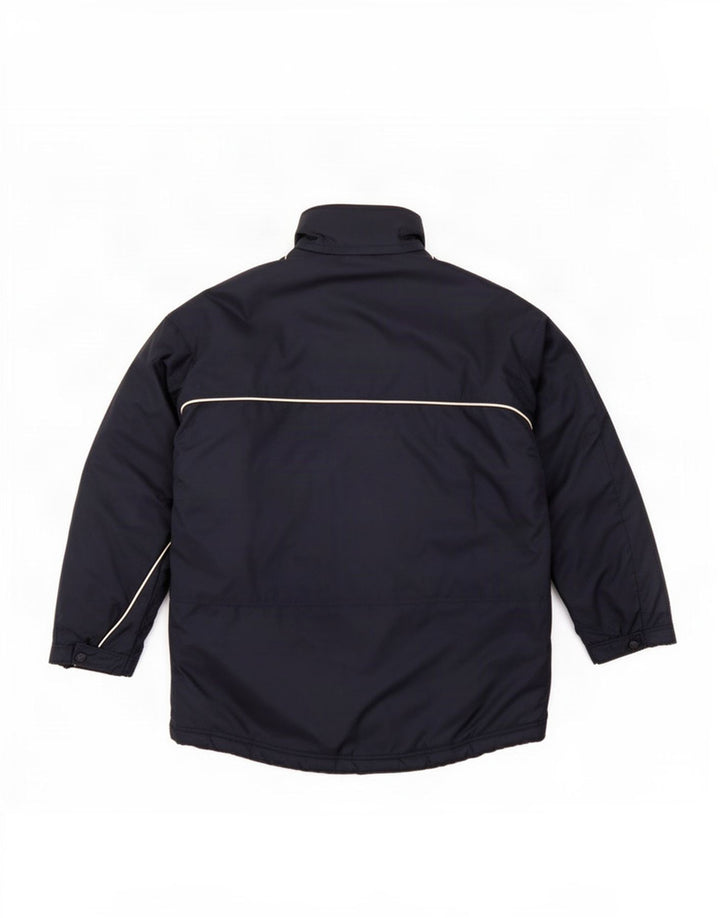 Adidas Herre Loose Fit Polstret Frakke UK 38/40 Medium Navy Blue Polyester