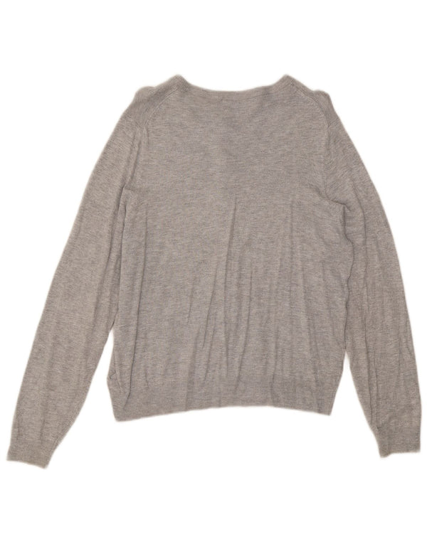 Marks & Spencer Dame Cardigan Sweater UK 16 Large Grey Viscose