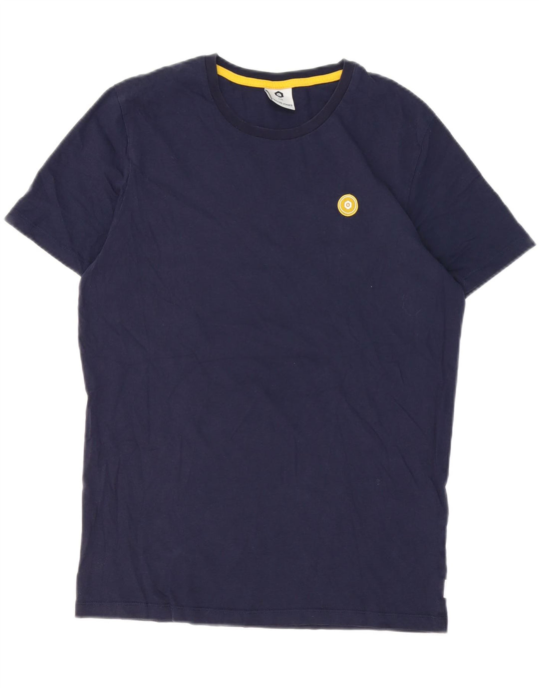 Jack & Jones Herre T-Shirt Top Medium Marineblå Bomuld