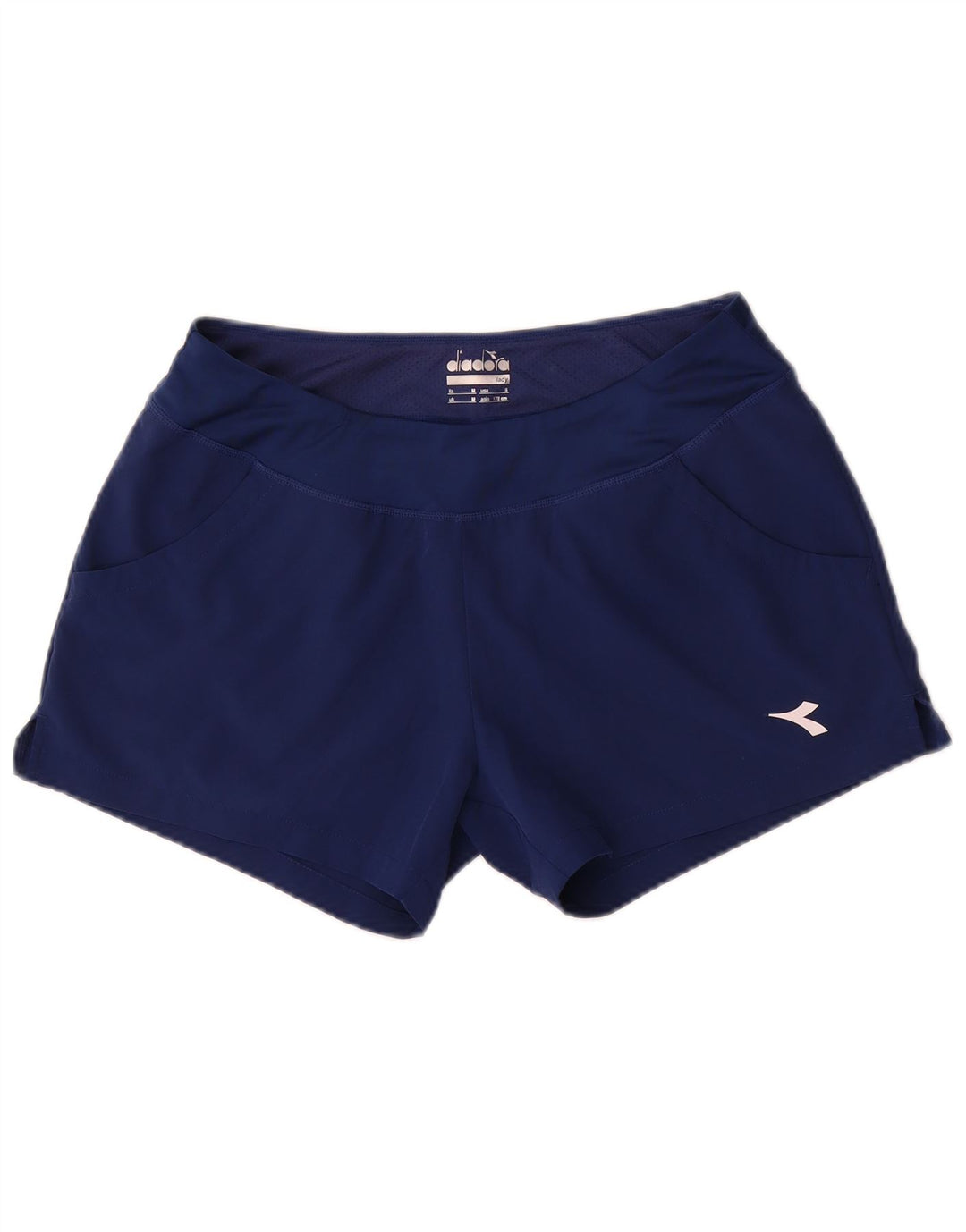 Diadora sportsshorts til kvinder UK 14 Mellem marineblå polyester