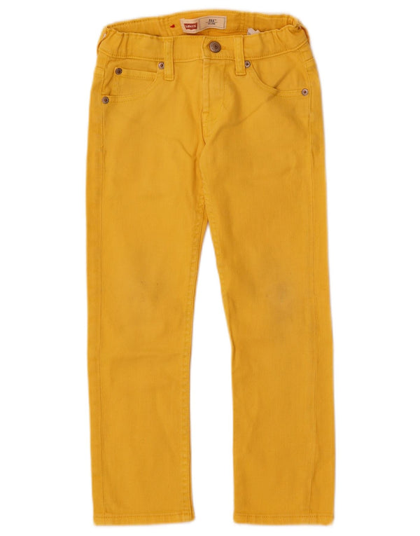 Levi's Boys 511 Slim Jeans 5-6 år W22 L21 Gul Bomuld