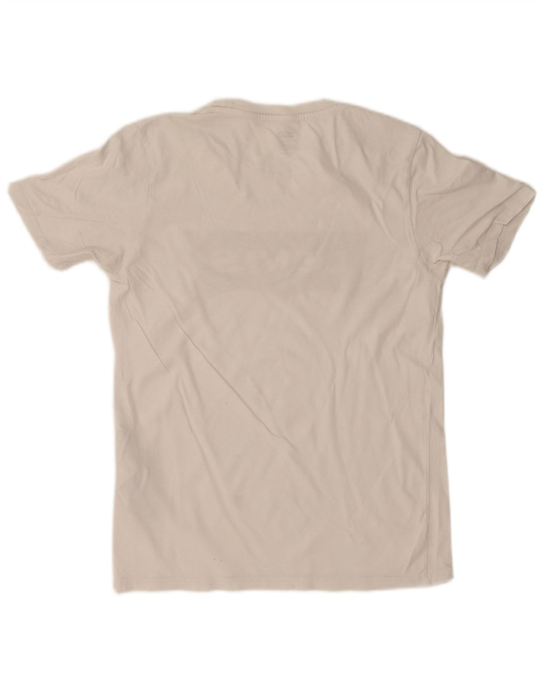 LEVI'S Grafisk T-shirt top til kvinder UK 6 XS Hvid bomuld