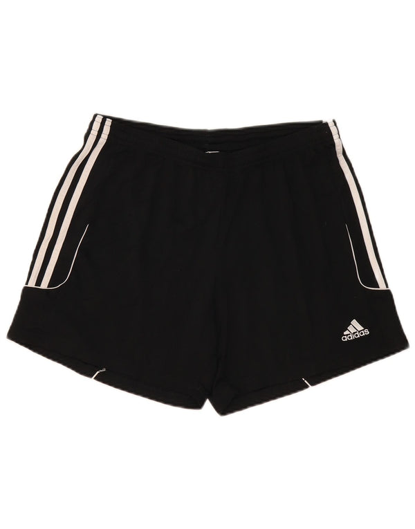 Adidas Womens Climalite Sportshorts UK 16/18 Large Black Polyester