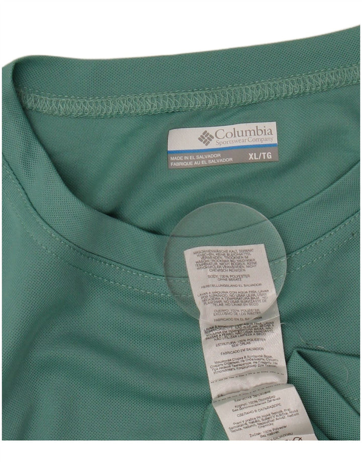 COLUMBIA Herre Omni-Wick T-Shirt Top XL Grøn Polyester