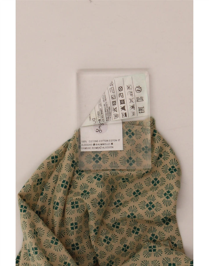 BENETTON Herreskjorte Stor grøn blomstret bomuld