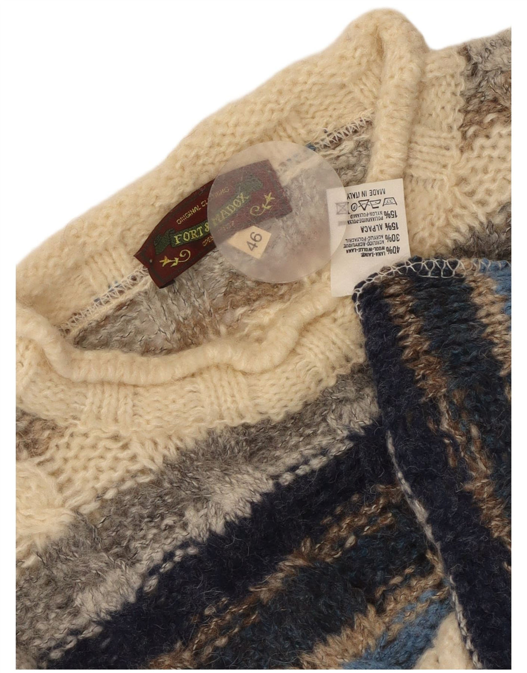 Fort & Madox Dame Turtle Neck Sweater IT 46 Stor Flerfarvet