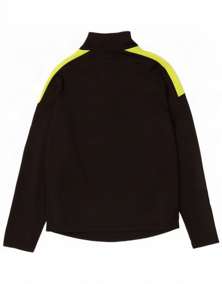 Ellesse Pullover med lynlås til mænd, træningsdragt Top Medium Sort Colourblock