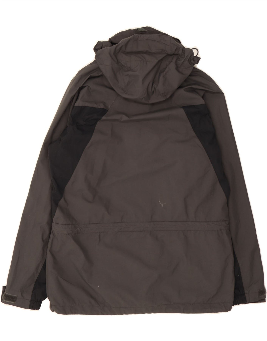 HELLY HANSEN Mens Hooded Windbreaker Jacket UK 36 Small Grey Colourblock Vintage Helly Hansen and Second-Hand Helly Hansen from Messina Hembry 