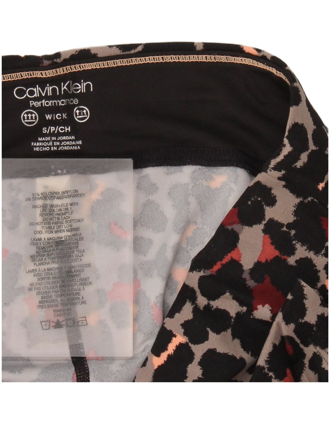 Calvin Klein Womens Performance Leggings UK 10 Small Grå Nylon