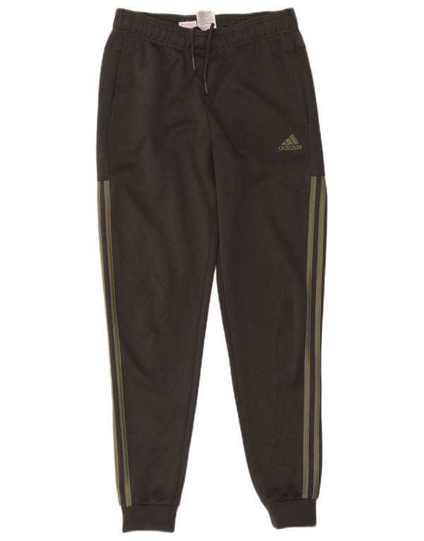 Adidas Drenge Træningsdragt Bukser Joggers 13-14 År Grå Bomuld