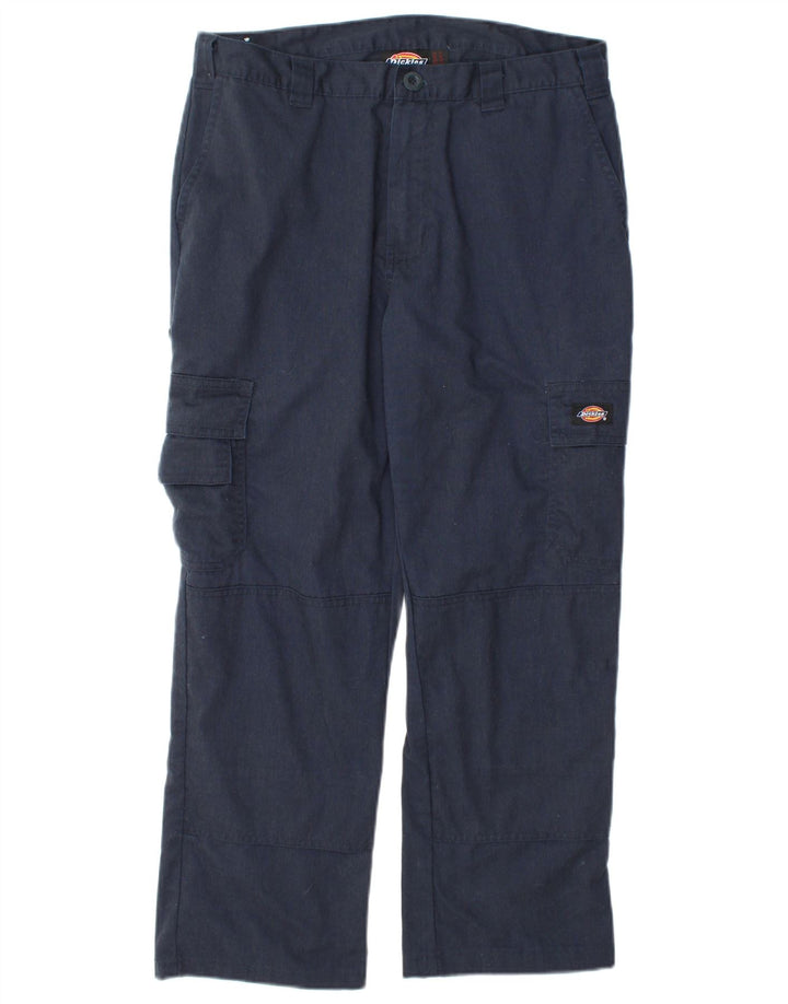 Dickies Herre Straight Cargo Bukser UK 14 Medium W32 L26 Navy Blue