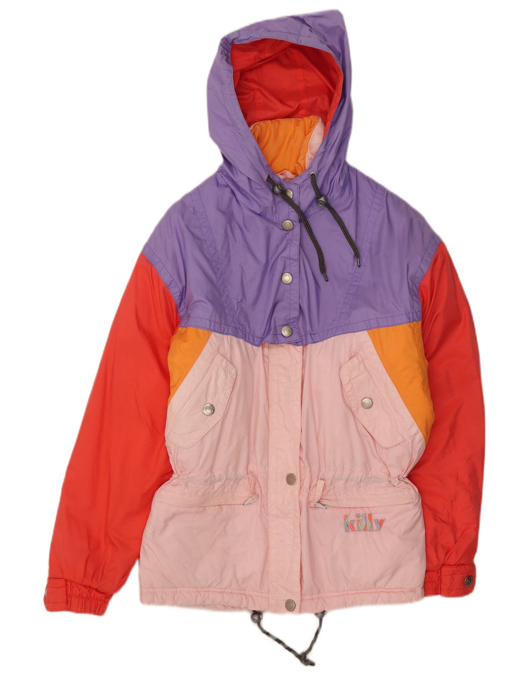 Killy Dame Hætte Skijakke UK 10 Small Multicolor Colourblock