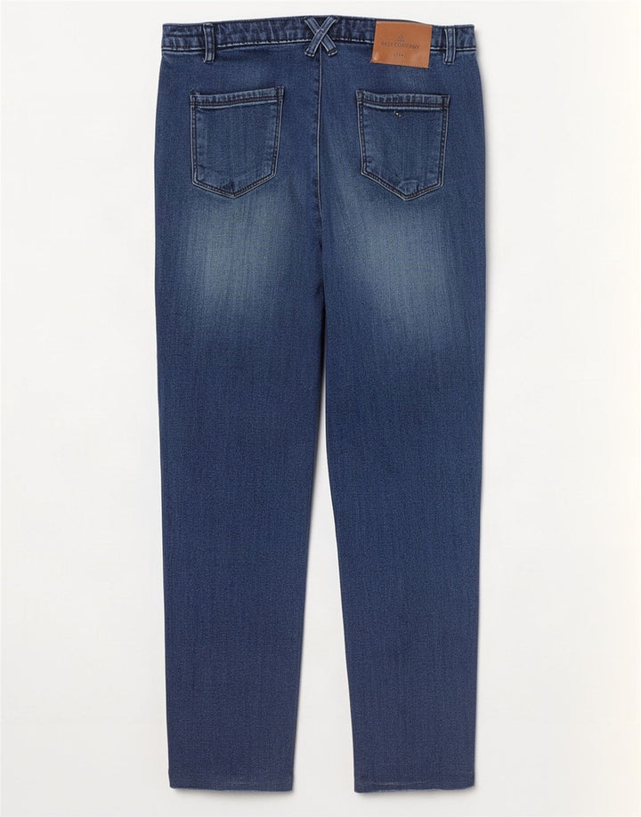 Bedste firma Dame Slim Jeans W28 L26 Blå Bomuld