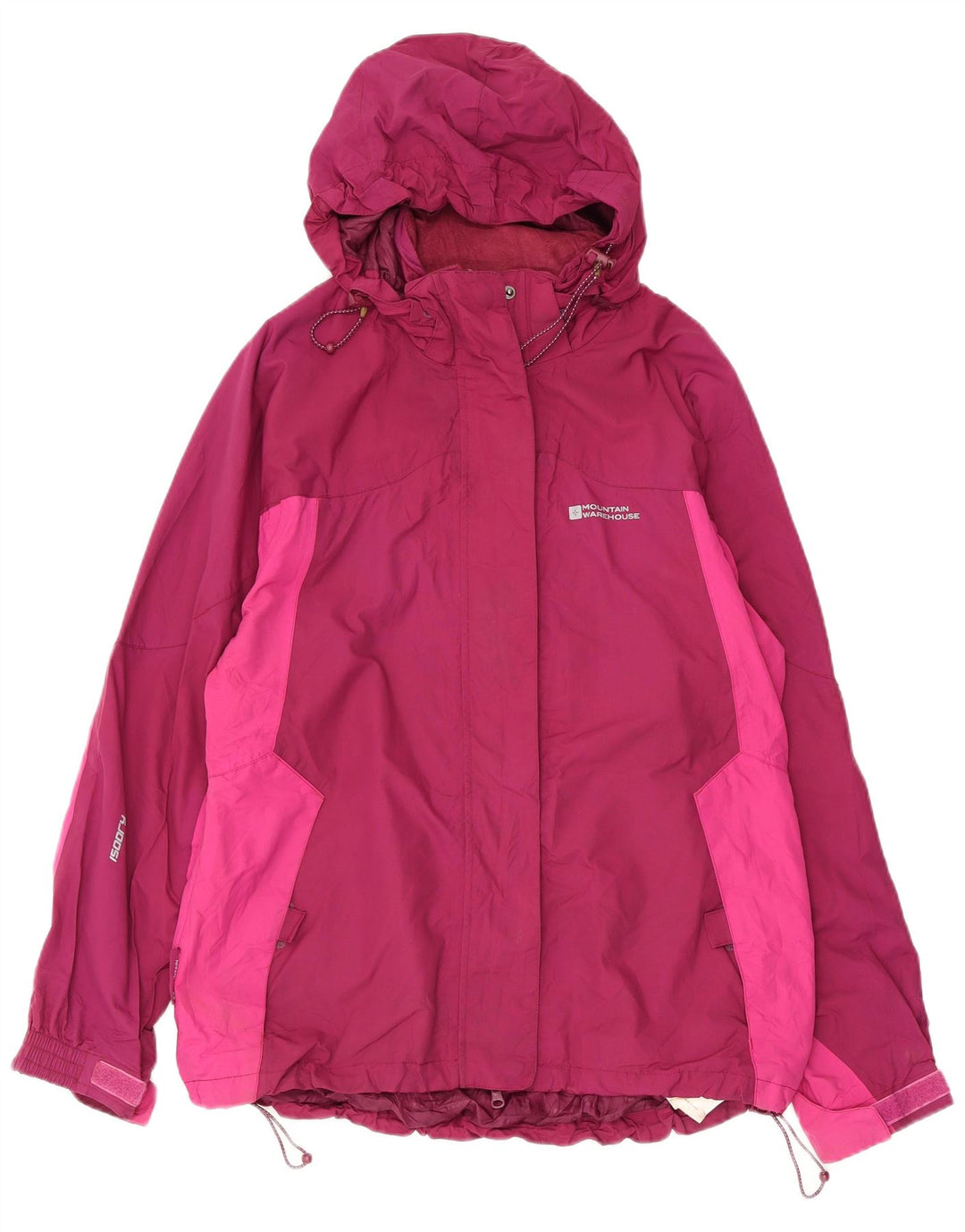 Mountain Warehouse Dame Regnjakke med hætte UK 14 Large Pink Colourblock