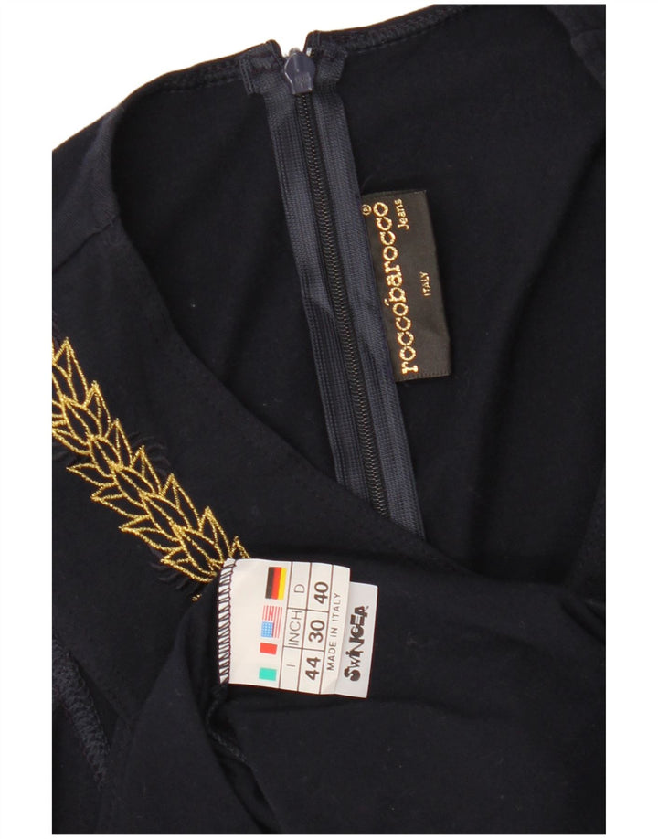 ROCCOBAROCCO Dame ærmeløs bluse Top IT 44 Medium Navy Blue Floral