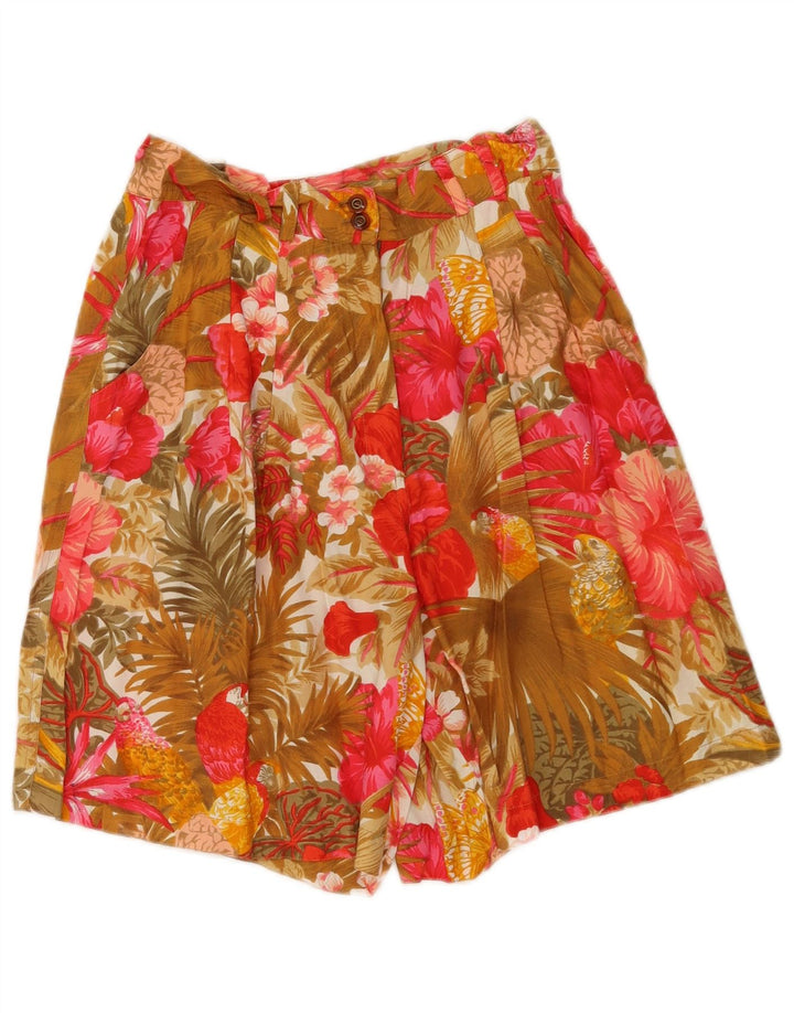 Express Kvinders Højtaljede Casual Shorts Medium W26 Flerfarvet Blomster