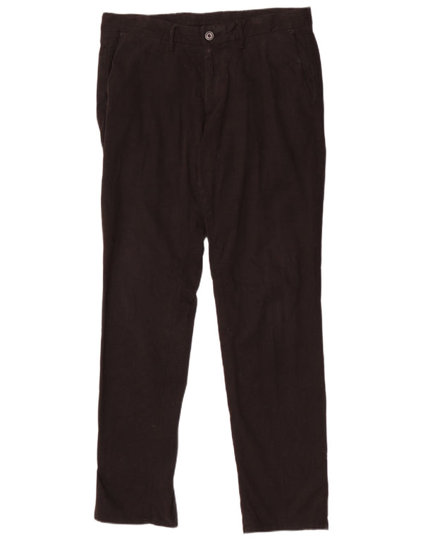 Zara Herre Slim Chino Bukser EU 40 Medium W31 L30 Sort Bomuld