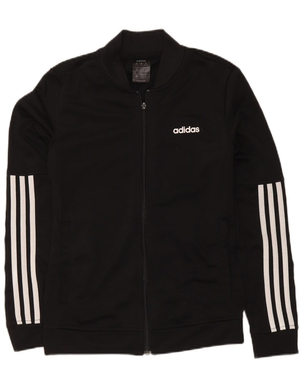 Adidas træningsdragt topjakke til kvinder UK 4/6 XS sort polyester