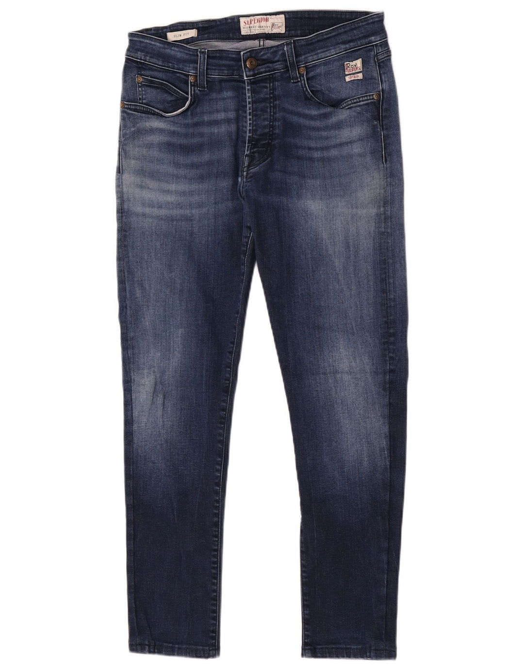 Roy Rogers Herre Slim Jeans W33 L28 Marineblå Bomuld