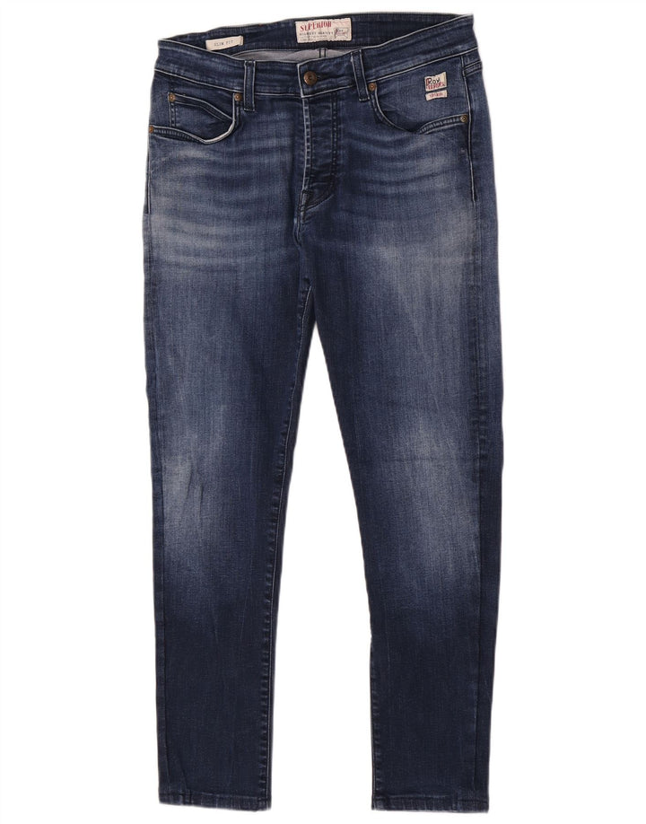 Roy Rogers Herre Slim Jeans W33 L28 Marineblå Bomuld