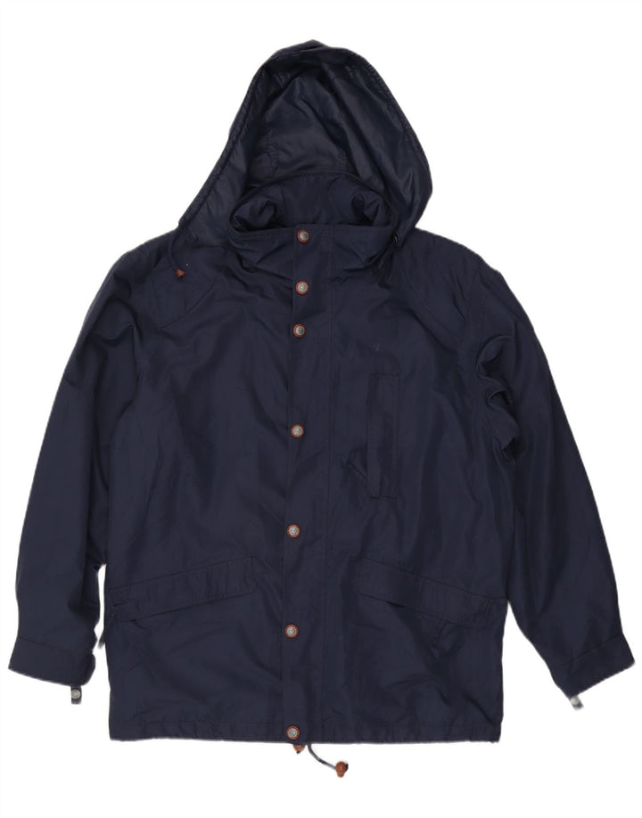Ciesse Piumini Herre Hooded Utility Jacket UK 44 XL Navy Blue Polyester