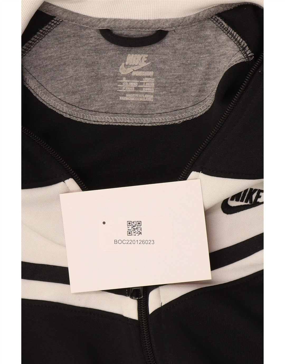 Nike Træningsdragt til mænd, topjakke UK 36/38 Small Black Colourblock