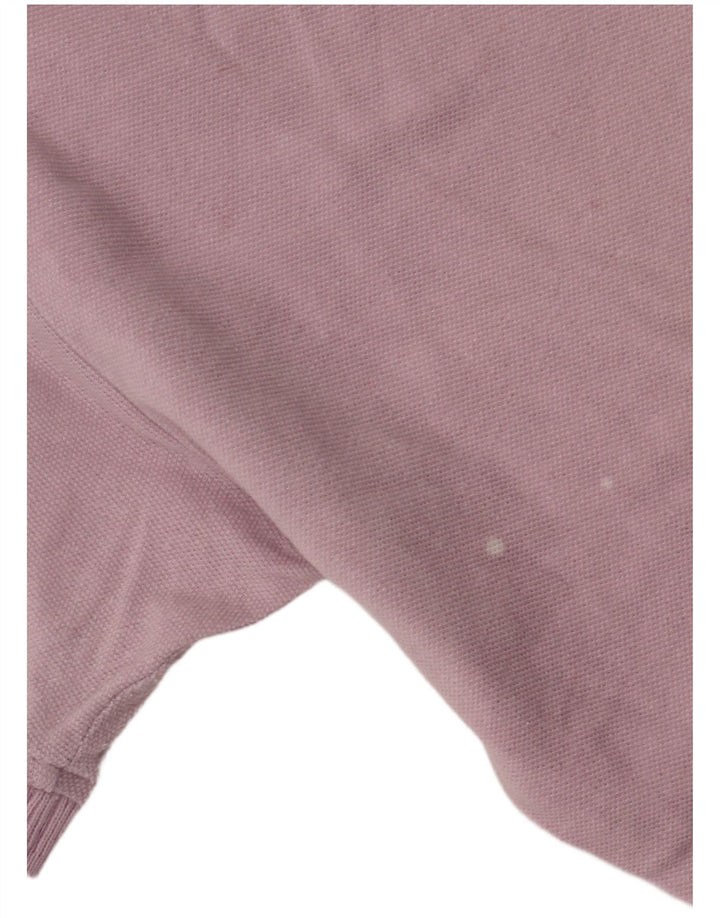 Kappa Dame Oversized Polo Shirt UK 10 Small Pink Bomuld