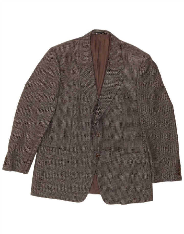 Valentino Herre 2-knaps blazerjakke IT 44 2XL Grå Houndstooth