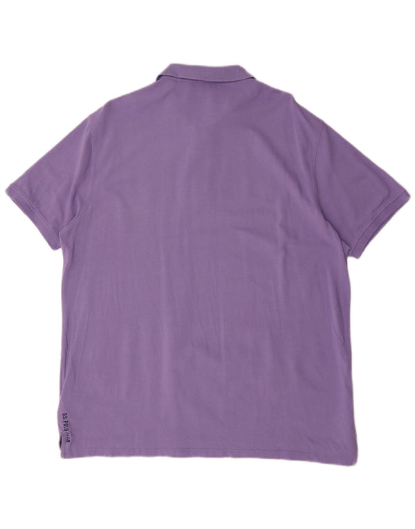 U.S. Polo Assn. Herre poloshirt 3XL lilla bomuld