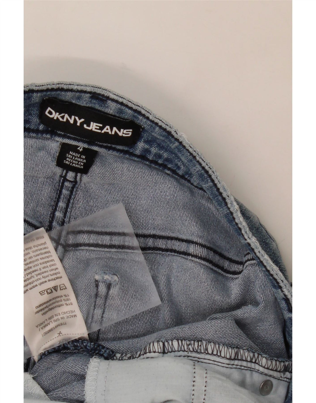 DKNY Womens Denim Shorts US 4 Small W28 Blue Cotton Vintage Dkny and Second-Hand Dkny from Messina Hembry 