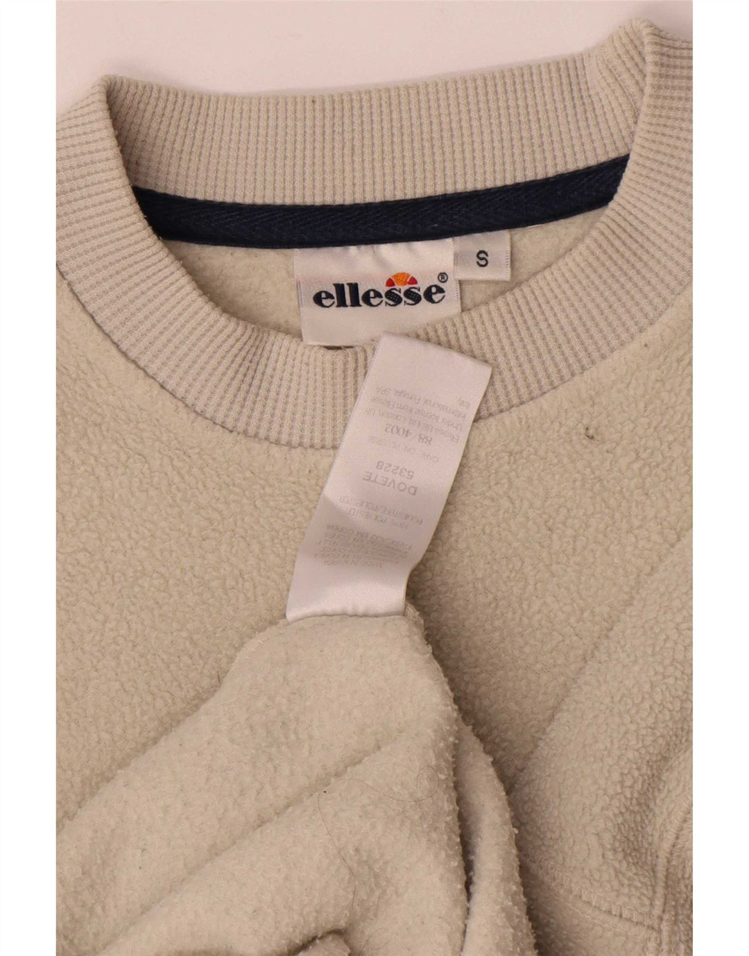 Ellesse Herre Grafisk Fleece Jumper Lille Beige Polyester
