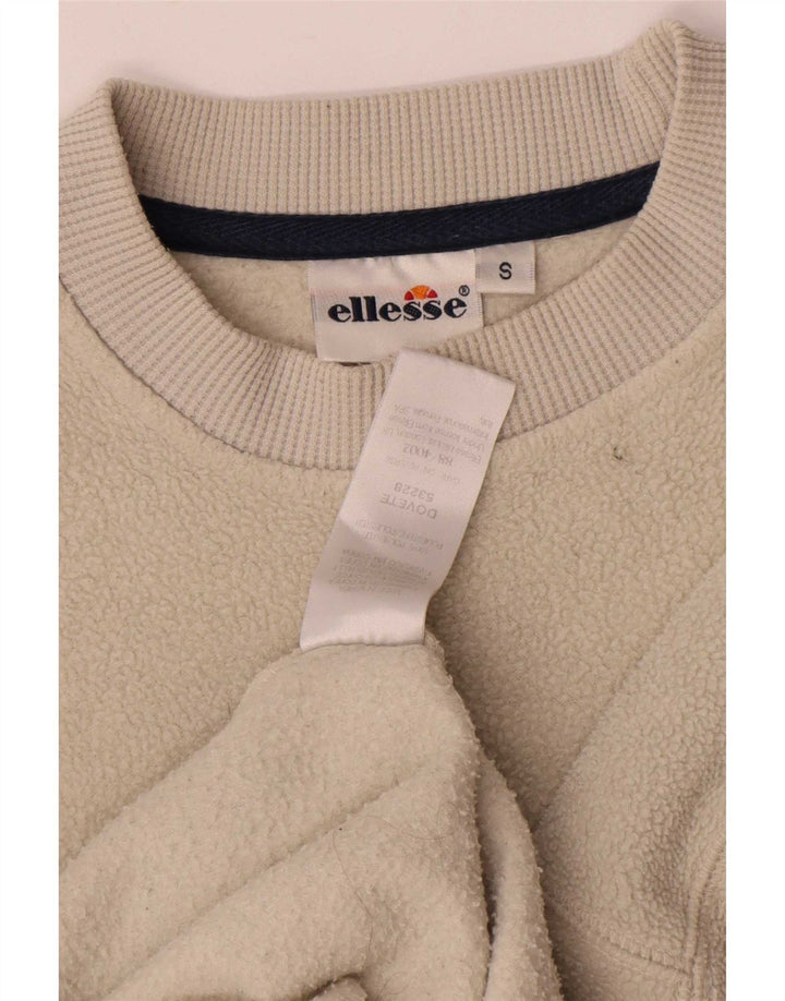 Ellesse Herre Grafisk Fleece Jumper Lille Beige Polyester