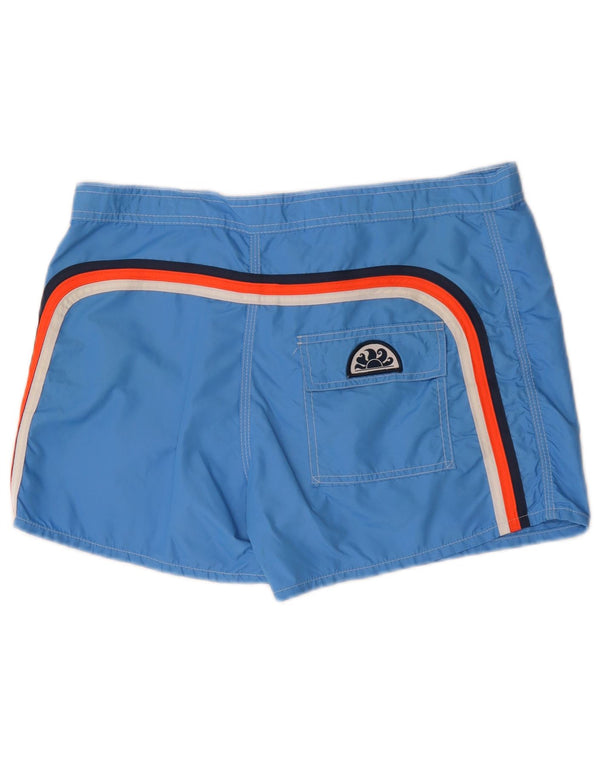 Sundek Herre svømmeshorts Medium Blue Colourblock Nylon