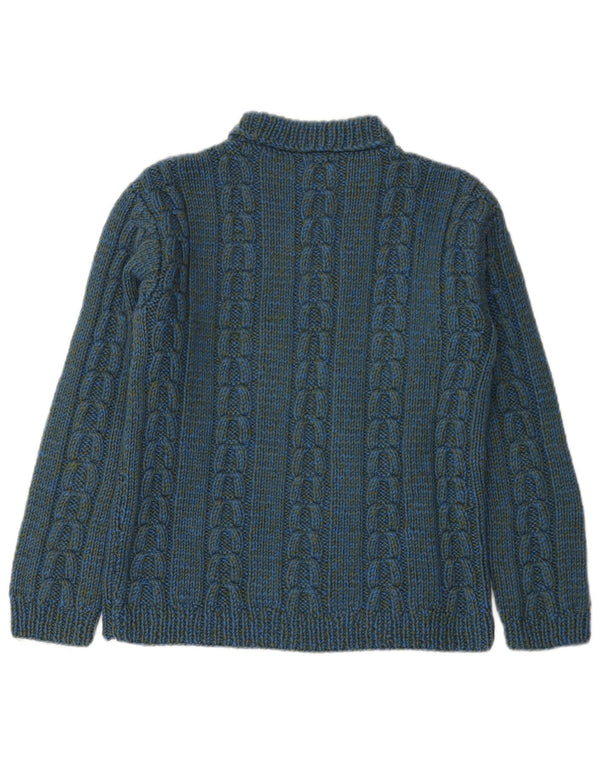 Vintage herre sweater med rund hals XS blå