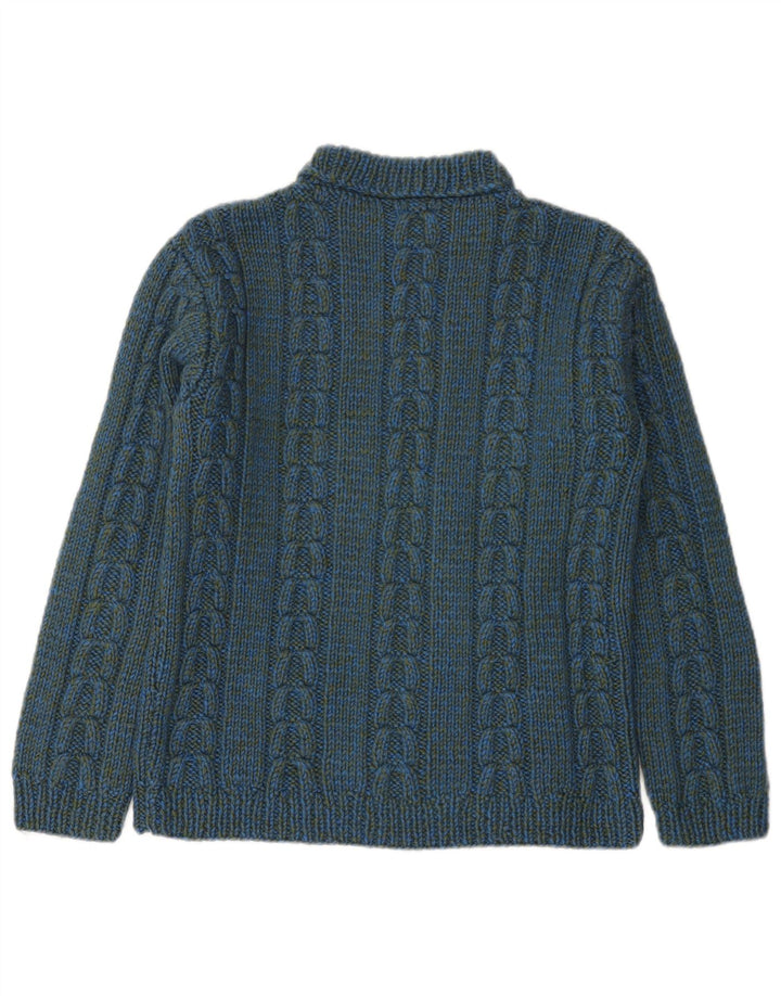 Vintage herre sweater med rund hals XS blå