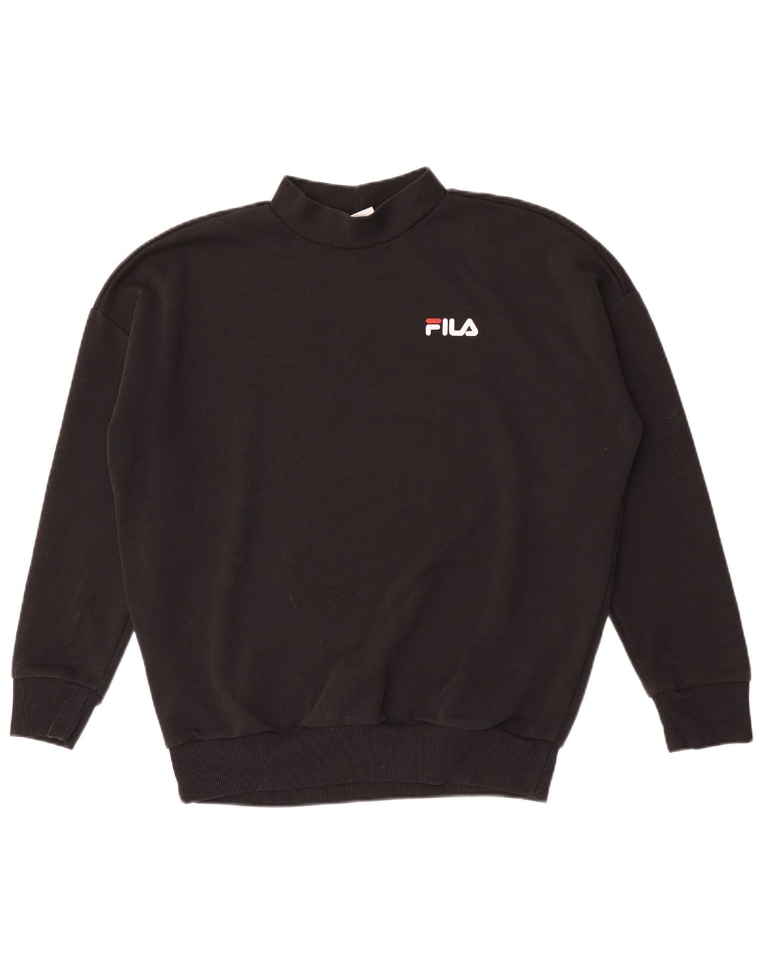 Fila Herre Loose Fit Sweatshirt Jumper Lille Sort Polyester