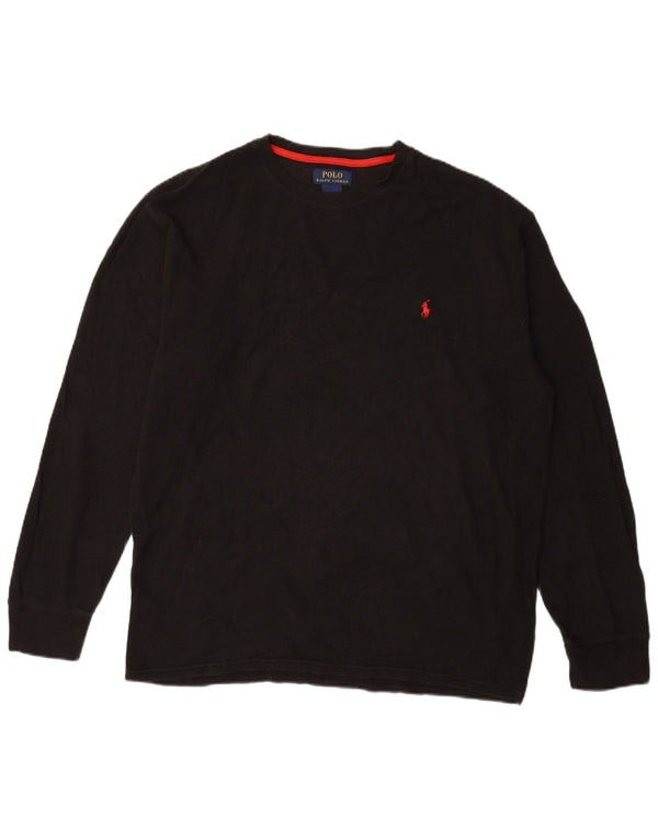 POLO RALPH LAUREN Herre Top Langærmet 2XL Blå Bomuld