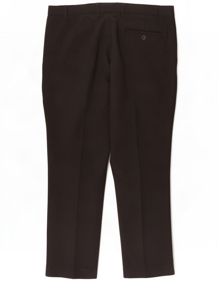 Marks & Spencer Slim Casual Bukser til mænd W38 L29 Sort Polyester