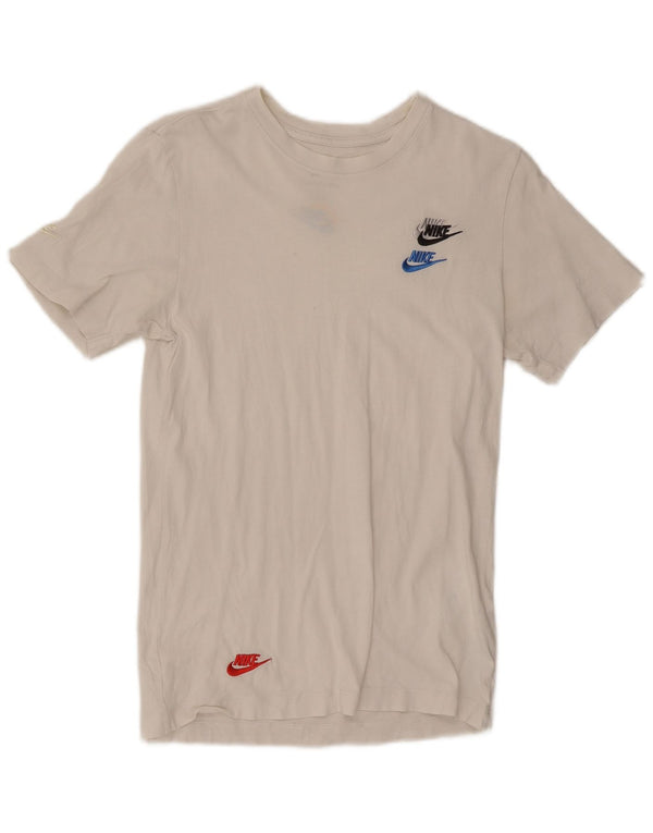 Nike Herre T-shirt Top XS Hvid Bomuld