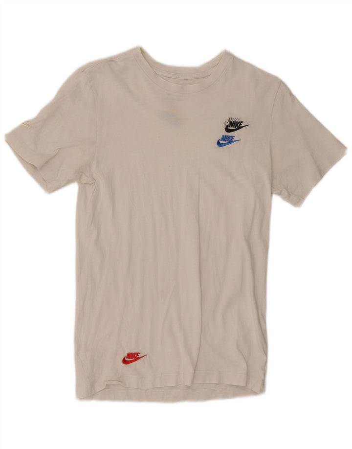 Nike Herre T-shirt Top XS Hvid Bomuld