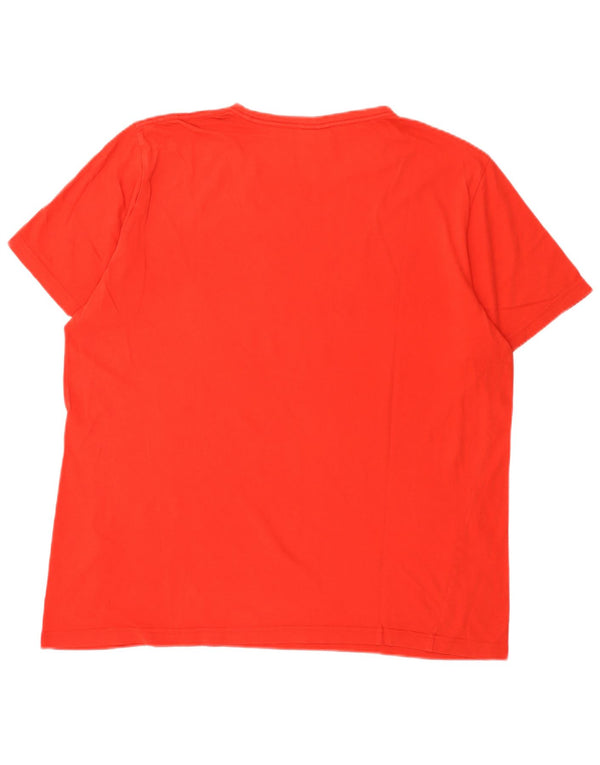Puma Herre Grafisk T-Shirt Top XL Rød Bomuld