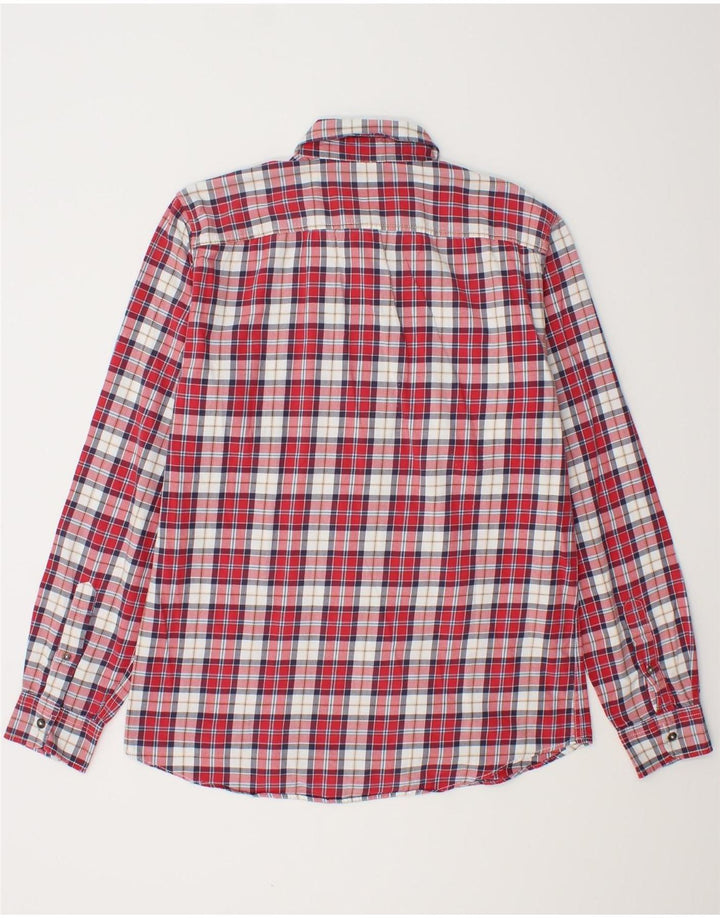 Benetton Herre Flanelskjorte Medium Rød Plaid