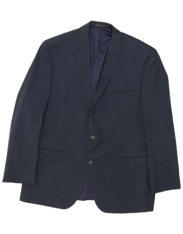 Chaps Herre 2-knaps blazerjakke UK 46 3XL Marineblå Uld