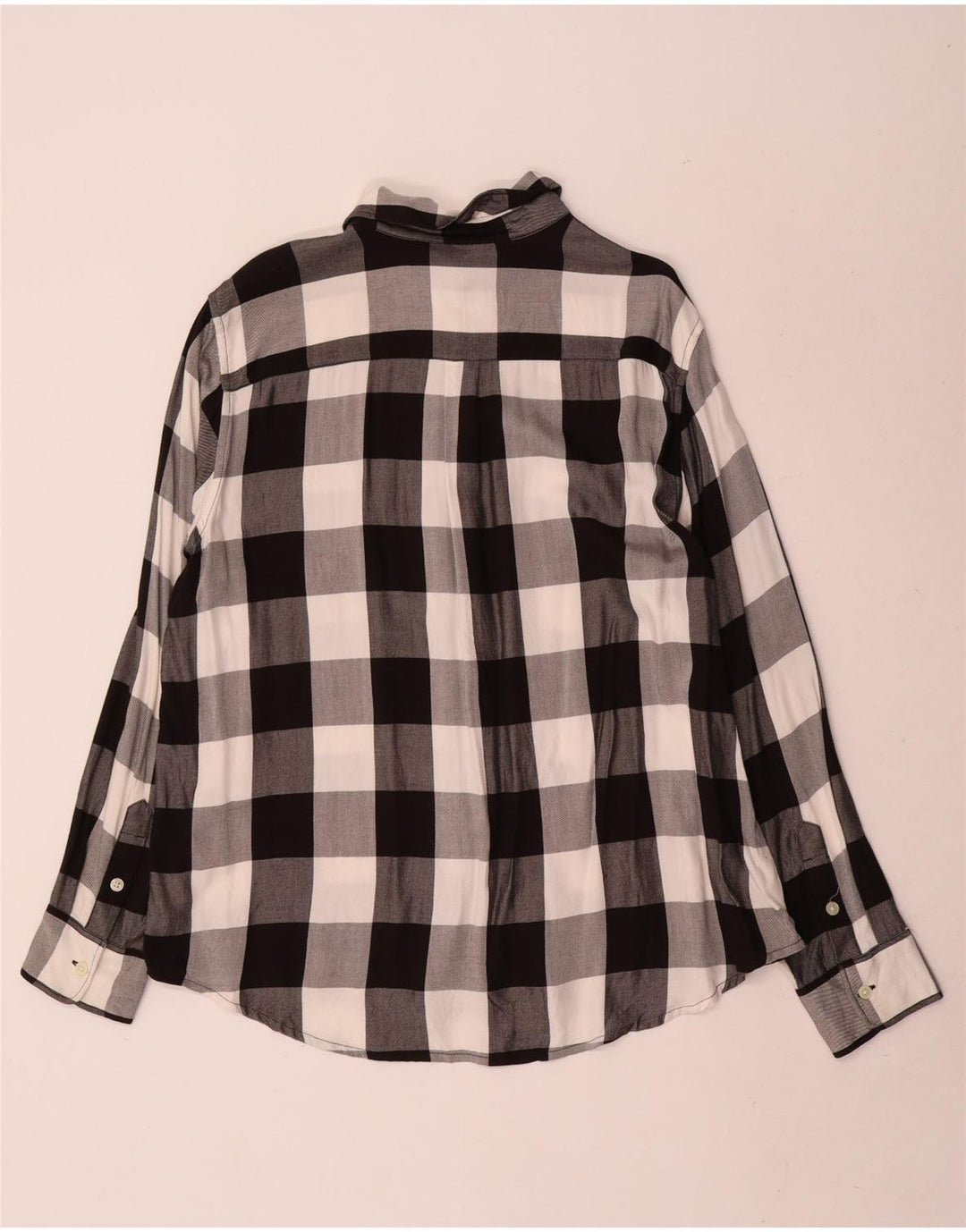 Levi's Womens Boyfriend Flanell Shirt UK 16 Large Black Gingham