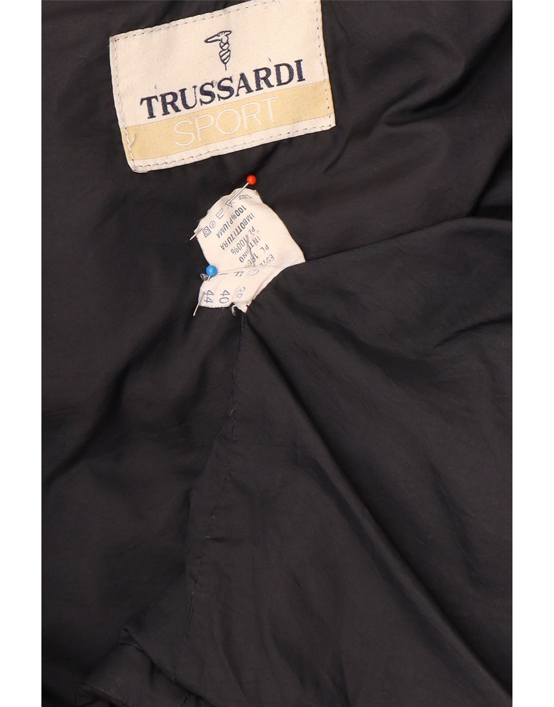Trussardi Herre Loose Fit Polstret Jakke IT 44 XS Sort Polyester